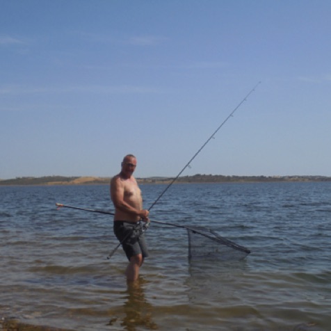 Russell in the Alqueva dam